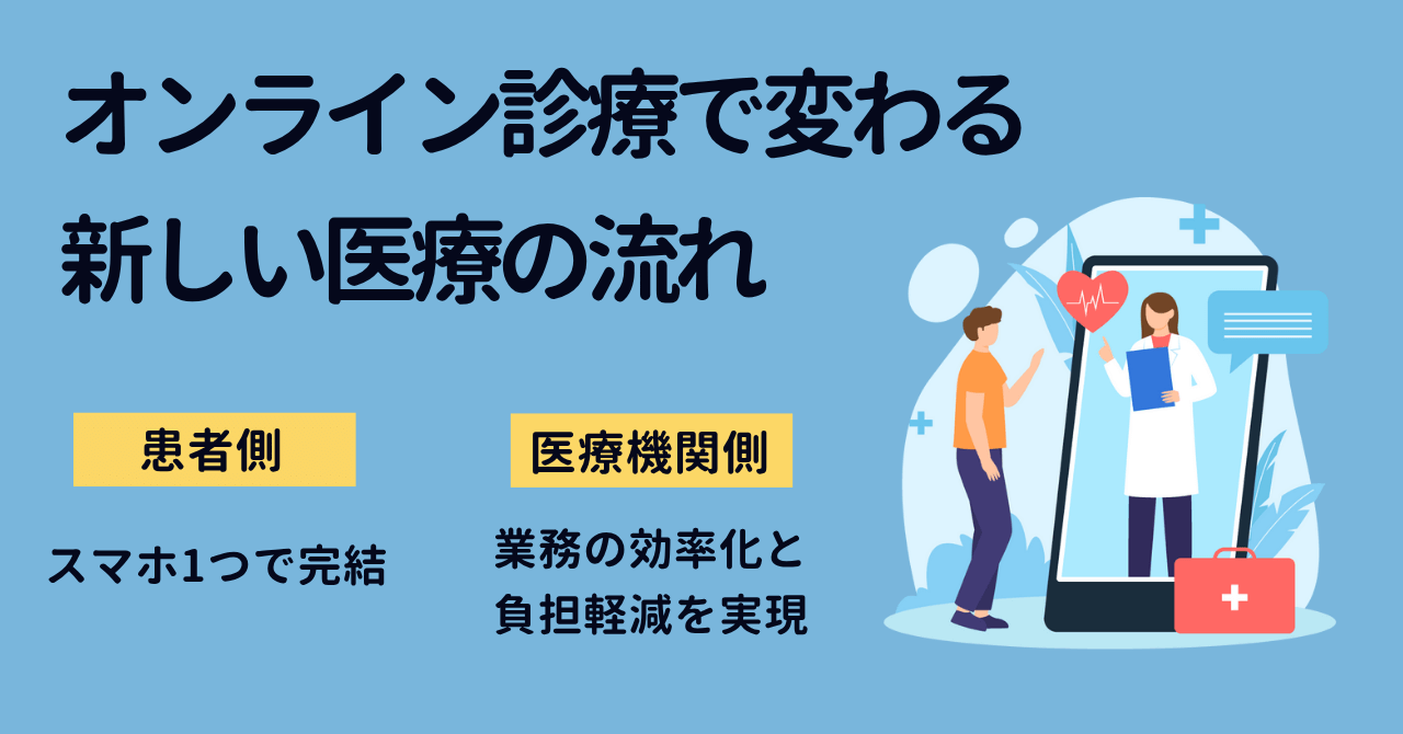 オンライン診療で変わる新しい医療の流れ（DX後）